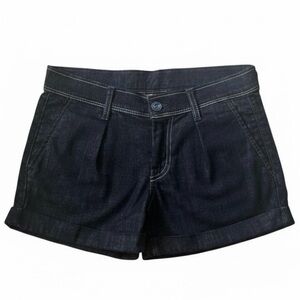 7 For All Mankind Dark Wash Cuffed Denim Shorts Size 27